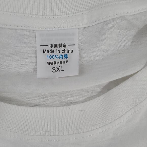 Beat the Heat Cat chillin funny cat graphic Japanese white t-shirt Size 3x - Picture 6 of 7